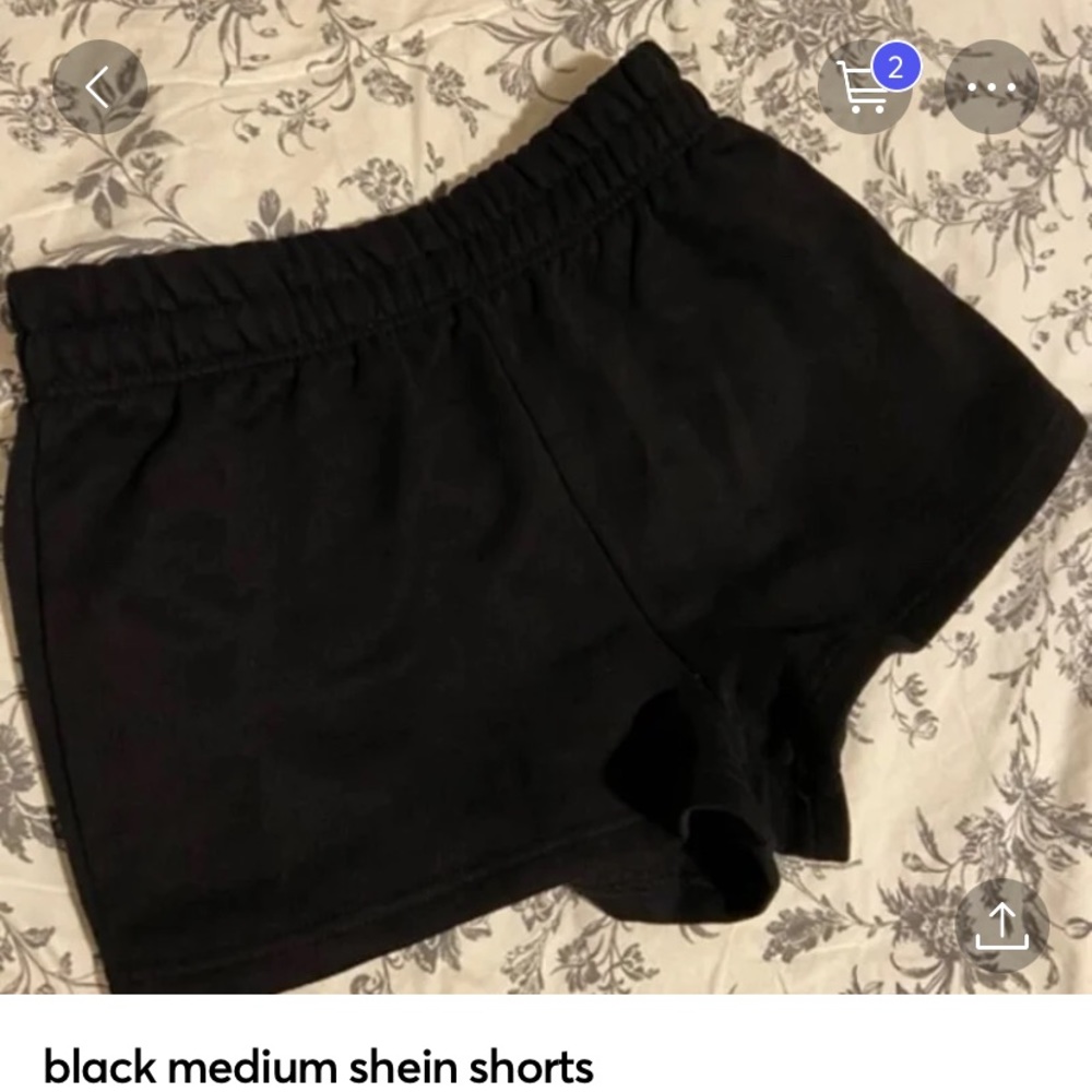 shein black shorts